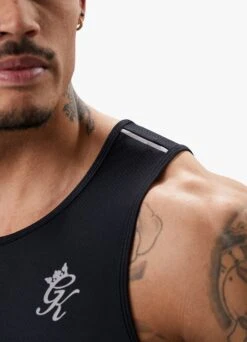 Gym King Flex Vest - Black/Silver -Gym King Store FLEXVEST BLACKSILVERVST B2CQ4 130