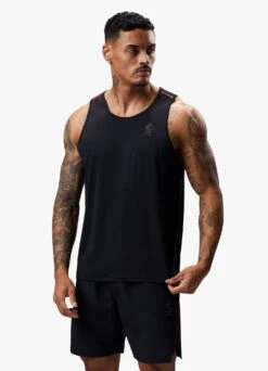 Gym King Flex Vest - Black/Red Alert