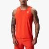 Gym King Flex Vest - Chilli Red/White -Gym King Store FLEXVEST SHORT CHILLIREDVST A2CN6SHR B2D86267