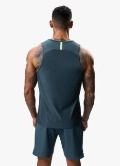 Gym King Flex Vest - Twilight Blue/Lime -Gym King Store FLEXVEST SHORT TWILIGHTBLUELIMEVST A2C2SSHR A2C2Y 56