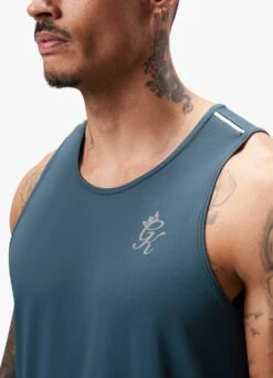 Gym King Flex Vest - Twilight Blue/Lime -Gym King Store FLEXVEST SHORT TWILIGHTBLUELIMEVST A2C2SSHR A2C2Y 58