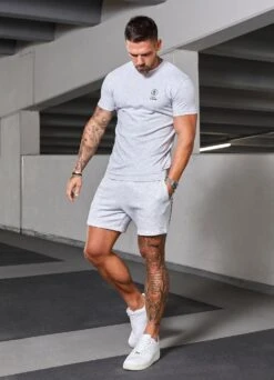Gym King Aventus Tee - Snow Marl -Gym King Store FULLRES 186
