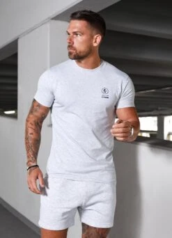 Gym King Aventus Tee - Snow Marl -Gym King Store FULLRES 191