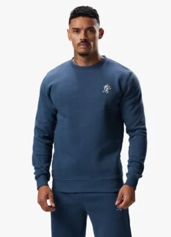 Gym King Fundamental Fleece Crew Tracksuit - Twilight Blue -Gym King Store FUNDAMENTALCREW TWILIGHTBLUESWT A2C40TSB A2C44 416 644052cc c221 452c a701 6b4b3ccf604d