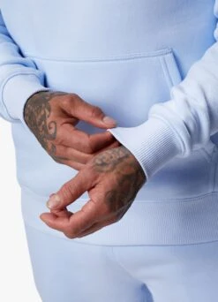 Gym King Fundamental Hood - Cloud Blue -Gym King Store FUNDAMENTALFLEECE.HOOD JOGGER CLOUDBLUEHDE B2D04TSB B2D0A70