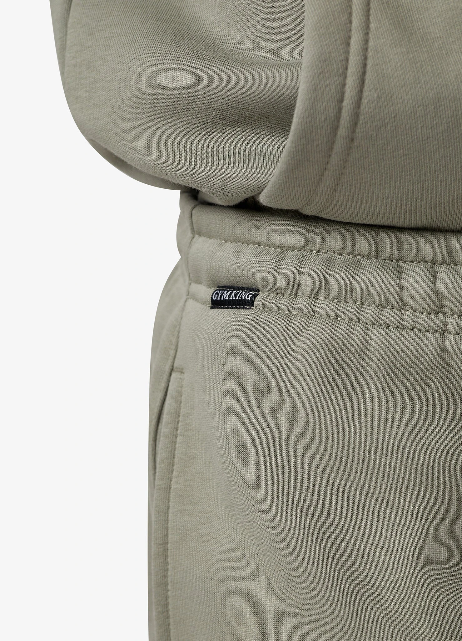 Gym King Fundamental Fleece Jogger - Soft Khaki 10 Gym King Fundamental Fleece Jogger - Soft Khaki - Image 8