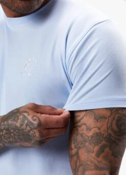 Gym King Fundamental Tee - Cloud Blue -Gym King Store FUNDAMENTALTEE SHORT CLOUDBLUESST B2D0DSHR B2D0J83