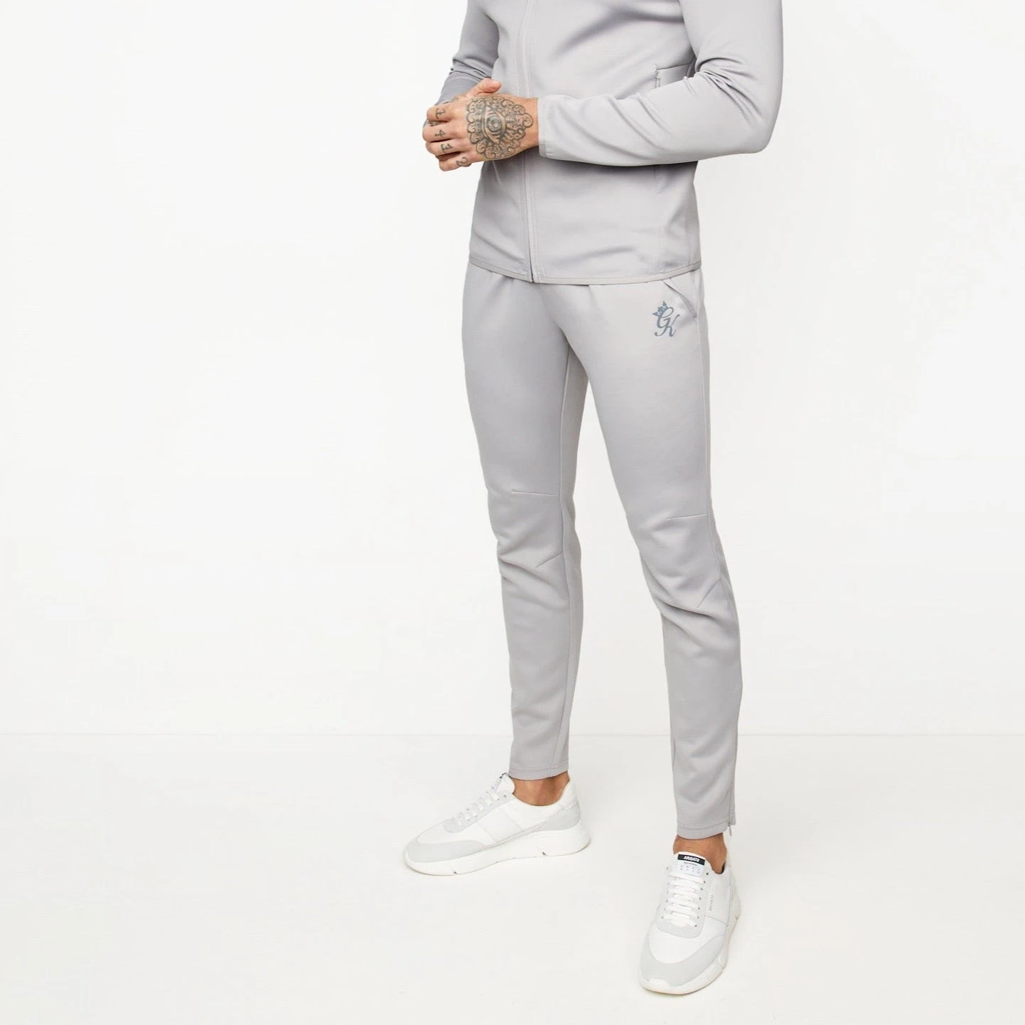 Gym King Fundamental Lightweight Poly Tracksuit Bottoms - Shadow Grey 4 Gym King Fundamental Lightweight Poly Tracksuit Bottoms - Shadow Grey - Image 2
