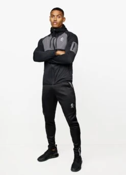 Gym King Velocity Tech Full Zip - Grey -Gym King Store GKSPORTVELOCITYTECHFULLZIPHOOD BLACK DARKGREYTST A2692 199