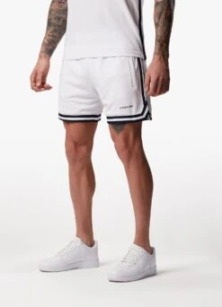 Gym King Higher State Short - White -Gym King Store HIGHERSTATEVEST SHORT WHITEVST B2CVCSHR B2CVF 55
