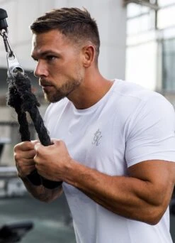 Gym King Energy Tee - White -Gym King Store JOSS ENERGY WHITE