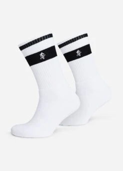 Accessories Gym King Ryu Socks (2pk) - White