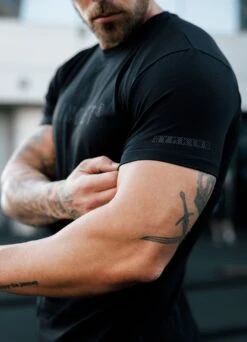 Gym King Mindset Jersey Tee - Black -Gym King Store MINDSET WEB2