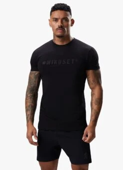 Gym King Mindset Jersey Tee - Black -Gym King Store MINDSETTEE BLACK 451