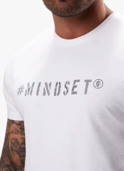 Gym King Mindset Jersey Tee - White -Gym King Store MINDSETTEE WHITE106