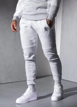 Gym King Minefield Jogger - Snow Marl/White/Light Grey Marl -Gym King Store MINEFIELD2