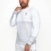 Gym King Minefield Crew - Snow Marl/White/Light Grey Marl -Gym King Store MINEIFLEDCREW SNOWWHITELGMSWT E20AA 130