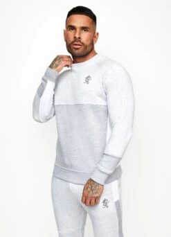 Gym King Minefield Crew - Snow Marl/White/Light Grey Marl -Gym King Store MINEIFLEDCREW SNOWWHITELGMSWT E20AA 130 dd61f98a 4937 48c1 b017 7cbba9975561