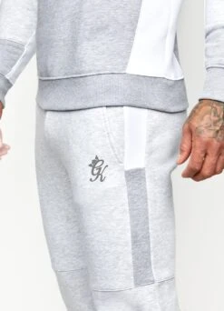 Gym King Minefield Jogger - Snow Marl/White/Light Grey Marl -Gym King Store MINEIFLEDCREW SNOWWHITELGMSWT E20AA 134