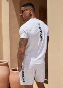 Gym King Aventus Tee - Snow Marl -Gym King Store Marrakesh202413312