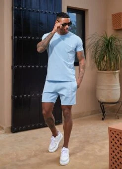Gym King Split Linear Short - Soft Blue -Gym King Store Marrakesh202413864 65f7b840 bd8e 4a6e a1c8 2dfc85fa923d