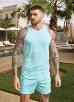 Gym King Brooklyn Mesh Short - Aqua Blue -Gym King Store Marrakesh202415202copy 67c731c8 9af5 4da9 b089 a2747a479a21