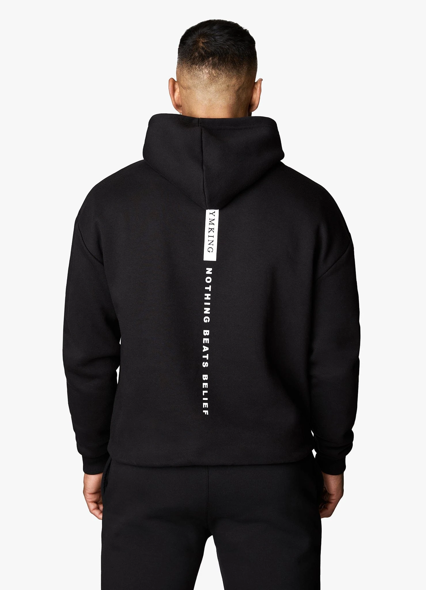 Gym King Nothing Beats Belief Hood - Black 3 Gym King Nothing Beats Belief Hood - Black