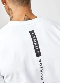 Gym King Nothing Beats Belief Tee - White 16 Gym King Nothing Beats Belief Tee - White -Gym King Store NOTHINGBEATSBELIEFETEE WHITESST A29A8 010