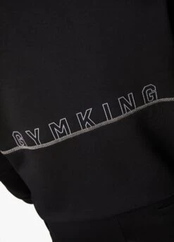 Gym King Outline Print Hood - Black -Gym King Store OUTLINEPRINTHOOD JOGGER BLACKHDE A2BFLTSB A2BFO 176