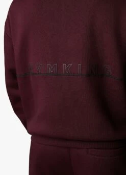 Gym King Outline Print Hood - Burgundy -Gym King Store OUTLINEPRINTHOOD JOGGER BURGUNDYHDE A2BFNTSB A2BFQ 147