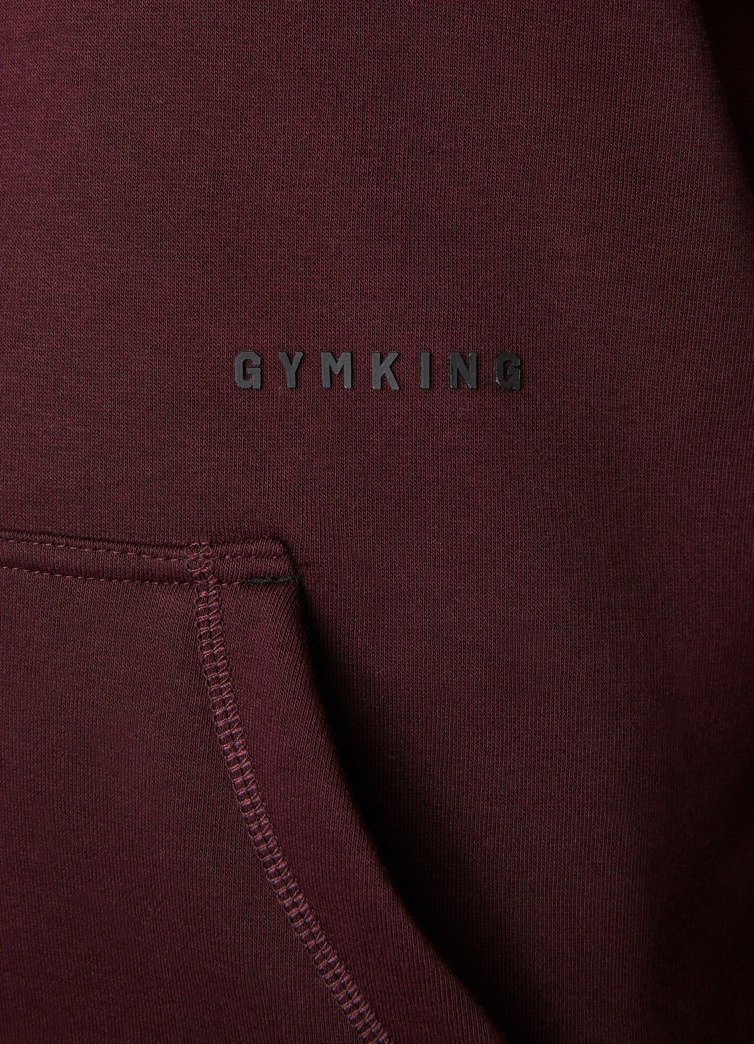 Gym King Outline Print Hood Tracksuit - Burgundy 13 Gym King Outline Print Hood Tracksuit - Burgundy - Image 11