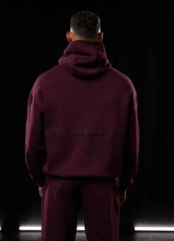 Gym King Outline Print Hood - Burgundy -Gym King Store OUTLINEPRINTHOOD JOGGER BURGUNDYHDE A2BFNTSB A2BFQ 35