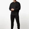Gym King Outline Print Crew Tracksuit - Black -Gym King Store OUTLINEPRINTSWEATSHIRT JOGGERS BLACKSWT A2BFITSB A2BFO 153 857d8275 642a 4639 a2fd 0d7eac9830b8