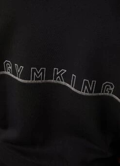 Gym King Outline Print Crew Tracksuit - Black -Gym King Store OUTLINEPRINTSWEATSHIRT JOGGERS BLACKSWT A2BFITSB A2BFO 163 0943ebf4 bbbc 4c24 b33a cb75d9997377