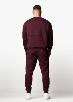Gym King Outline Print Jogger - Burgundy -Gym King Store OUTLINEPRINTSWEATSHIRT JOGGERS BURGUNDYSWT A2BFJTSB A2BFQ 126