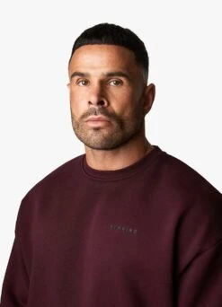 Gym King Outline Print Crew Tracksuit - Burgundy -Gym King Store OUTLINEPRINTSWEATSHIRT JOGGERS BURGUNDYSWT A2BFJTSB A2BFQ 132 bd266392 7e9f 4979 8ee5 6a951d1bb37d