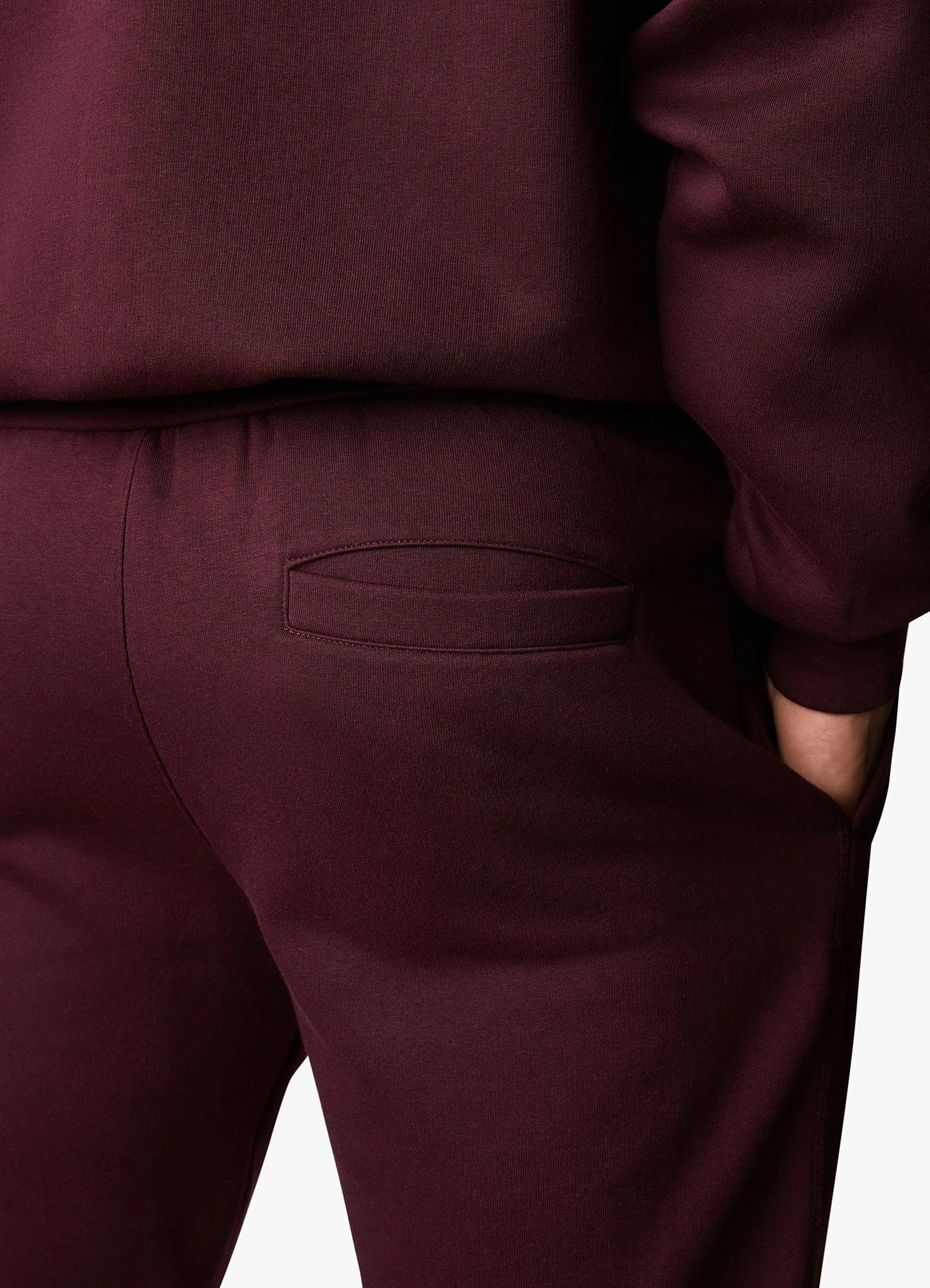 Gym King Outline Print Hood Tracksuit - Burgundy 14 Gym King Outline Print Hood Tracksuit - Burgundy - Image 12