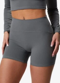 Gym King Peach Luxe 4" Short - Dark Sage Luxe -Gym King Store PEACHLUXELSTOP SHORT DARKSAGELUXEWLT A2BVIWSR A2BVL164