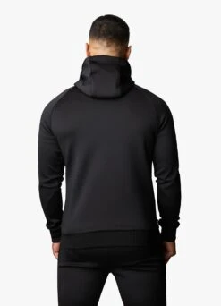 Gym King Full Zip Poly Hood - Black/Gold -Gym King Store POLYFZHOOD JOGGER BLACKGOLDTST A28OHTSB A28OI 76