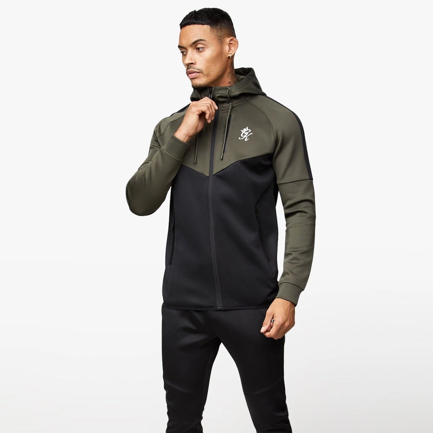 Gym King Precision Tracksuit - Khaki 4 Gym King Precision Tracksuit - Khaki - Image 2