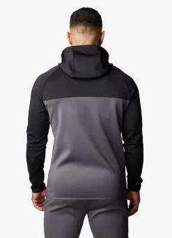 Gym King Precision Full Zip Hood - Graphite 16 Gym King Precision Full Zip Hood - Graphite -Gym King Store PRECISIONFZHOOD TRACKSUITBOTTOM BLACKGRAPHITETST A273T 369