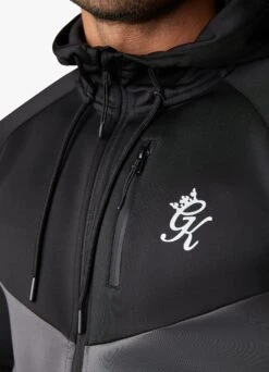 Gym King Precision Full Zip Hood - Graphite 17 Gym King Precision Full Zip Hood - Graphite -Gym King Store PRECISIONFZHOOD TRACKSUITBOTTOM BLACKGRAPHITETST A273T 372