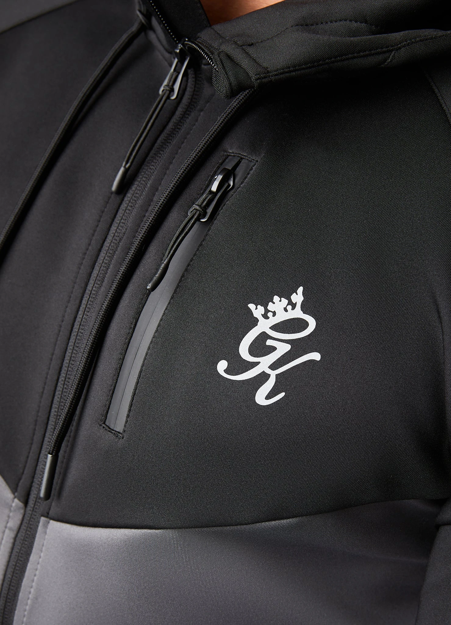 Gym King Precision Full Zip Hood - Graphite 11 Gym King Precision Full Zip Hood - Graphite - Image 9
