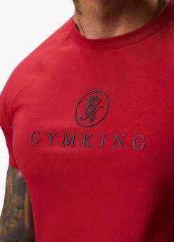 Gym King Pro Logo Jersey Tee - Red -Gym King Store PROJERSEYTEE JOGGER BLACKREDSST A2C3JTSB A2C3A 482