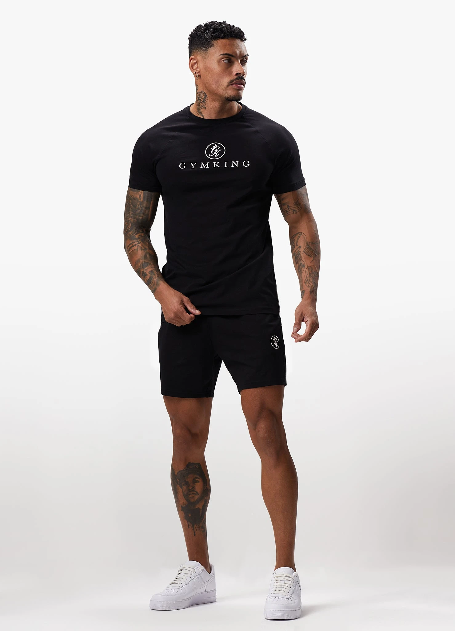 Gym King Pro Logo Jersey Short - Black 10 Gym King Pro Logo Jersey Short - Black - Image 8