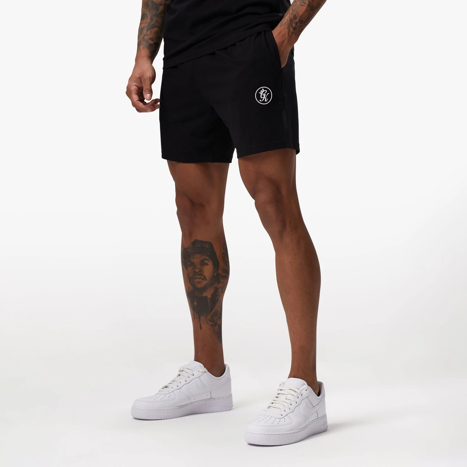 Gym King Pro Logo Jersey Short - Black 4 Gym King Pro Logo Jersey Short - Black - Image 2