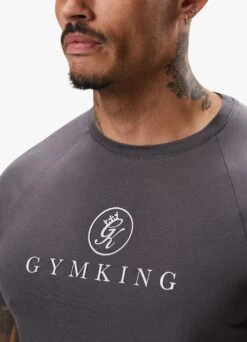 Gym King Pro Logo Jersey Tee - Graphite -Gym King Store PROJERSEYTEE SHORT GRAPHITESST A2C3FSHR A2C3K 494