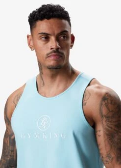 Gym King Pro Jersey Vest - Aqua Blue -Gym King Store PROJERSEYVEST AQUABLUEVST A2CHZ1442