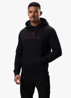 Gym King Pro Logo Fleece Tracksuit - Black/Red -Gym King Store PROLOGOHOOD JOGGER BLACKREDHDE A2C34TSB A2C3A 457 18513b4b 048e 476a b0db a5434639616f