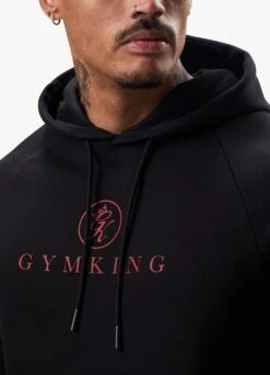 Gym King Pro Logo Fleece Tracksuit - Black/Red -Gym King Store PROLOGOHOOD JOGGER BLACKREDHDE A2C34TSB A2C3A 460 3818cdcf 86fc 4623 a986 7feaa9d6407c